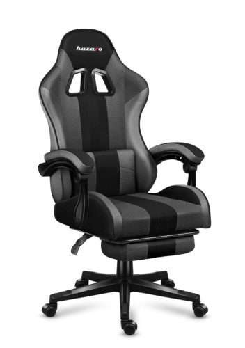 Gamer szék, Force, lábtartóval szürke