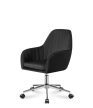 Irodai forgószék puha szivaccsal, kényelmes párna ,bársony, fekete