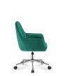 Irodai forgószék, puha szivaccsal, kényelmes párna , velvet , zöld