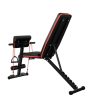 Multifunkcionális fitneszpad, állítható háttámla, maximális teherbírás 250 Kg, 7 adaptációs pozíció, két bővítő tartozékkal, acél, fekete