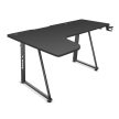 Gamer asztal, sarokasztal, íróasztal, pohártartó, 160×100cml fekete