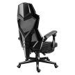 Gamer szék lábtartó, lélegző anyag, ergonómikus kartámaszok, Grey