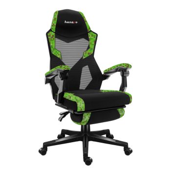   Gamer szék lábtartó, lélegző anyag, ergonómikus kartámaszok, pixel