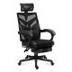 Gamer szék ergonomikus lábtartóval, fekvőtámasz , fejtámasz, fekete