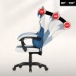 Gamer szék, forgó, ergonómikus, kék