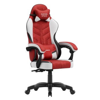 Gamer szék, forgó, ergonómikus, piros