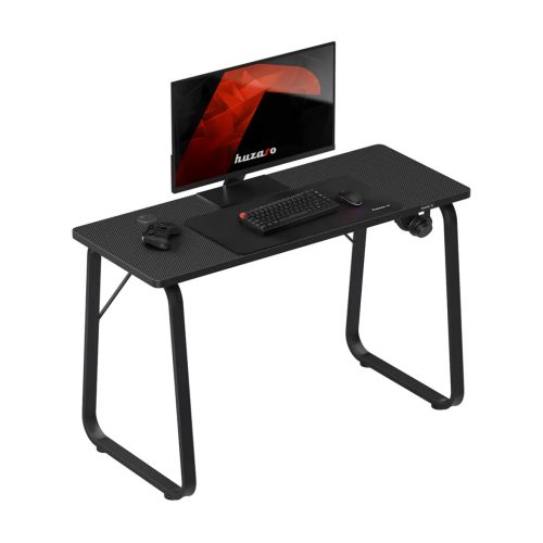 Gamer asztal, 120 cm x 48 cm fekete