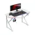 Gamer asztal íróasztal RGB 120 X 60 Cm fehér