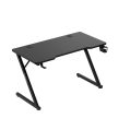 Gamer asztal, 120 x 60 cm, fekete