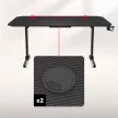 Gamer asztal 160 cm x 75 cm fekete