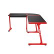 Gamer asztal , sarokasztal, íróasztal piros