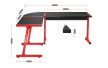 Gamer asztal , sarokasztal, íróasztal piros