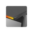 Sarok gamer asztal, íróasztal 147x112cm RGB SMART fekete.