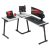Gamer asztal sarokasztal íróasztal 147x112cm fehér
