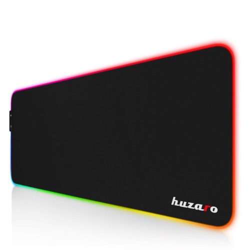 Egérpad 80 cm x 30 cm RGB fekete