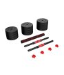 Súlyzókészlet, összsúly 40kg, Két Rúd, Számtalan Kombinációs Lehetőséggel, Fekete/Piros