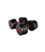 Súlyzókészlet, összsúly 40kg, Két Rúd, Számtalan Kombinációs Lehetőséggel, Fekete/Piros