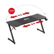 Gamer asztal 160 cm x 60 cm, RGB fekete