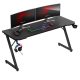 Gamer asztal 160 cm x 60 cm, fekete