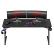 Gamer asztal 160 cm x 60 cm, fekete