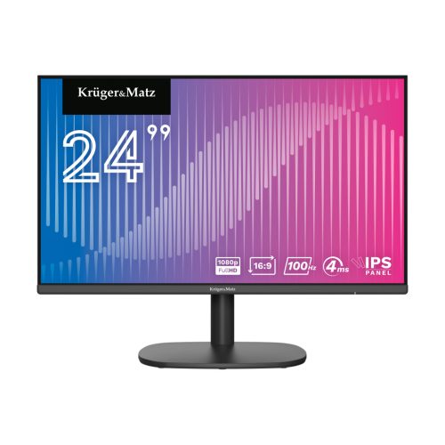 Krüger&Matz 24" E-LED full HD számítógép LCD monitor IPS 100Hz HDMI VGA