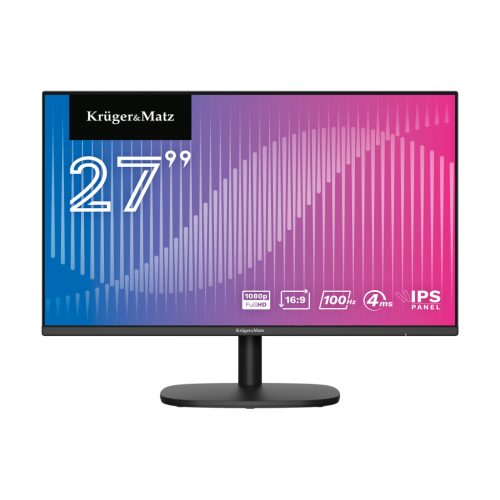 Krüger&Matz 27" E-LED Full HD számítógép LCD monitor IPS 100Hz HDMI VGA