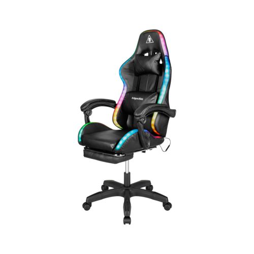Warrior GX-150 fekete LED játékszék