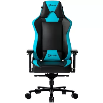   LORGAR Gamer szék, multiblokk mechanizmus, 4D karfák, 5 csillagos alumínium láb, 4-es osztályú gázlift, műbőr, fekete-kék