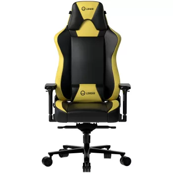   LORGAR Gamer szék, multiblokk mechanizmus, 4D karfák, 5 csillagos alumínium láb, gázlift, PU görgők, szövet műbőr, fekete-sárga