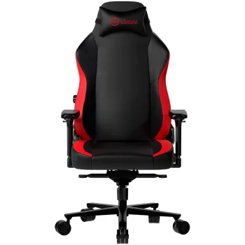   LORGAR Gamer szék, fém váz, multiblokk mechanizmus, 4D karfák, 5 csillagos alumínium láb, gázlift, szövet műbőr, fekete-piros