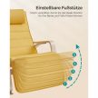Hintaszék, nyírfából készült pihenő fotel, 5 pozícióban állítható lábrésszel, 150kg