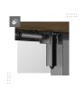 Állítható magasságú íróasztal, elektromos magasságállítással, 120 cm x 60 cm, memória funkcióval, fa
