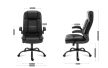 Főnöki ,forgószék, fordított bőr fekete.