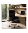 Modern főnöki i forgószék ,ergonomikus irodai szék, műbőr, fekete
