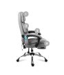 Főnöki irodai forgószék , lábtartóval, masszázs funkcióval, szürke
