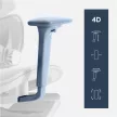 Irodai prémium szék, hálós ergonomikus lábtartóval szürke. 