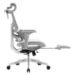 Irodai prémium szék, hálós ergonomikus lábtartóval szürke. 
