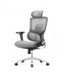 Ergonomikus irodai  forgószék, hálós szellőzőanyag, állítható háttámla magasság és mélység, szürke