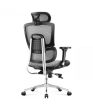 Ergonomikus irodai  forgószék, hálós szellőzőanyag, állítható háttámla magasság és mélység, szürke