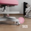 Ergonomikus gyerekszék lábtartó, gravitációs kerekek, rózsaszín
