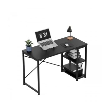   Íróasztal , bal és jobb oldalú kivitel, két polccal, 120 x 52 x 75 см, fekete