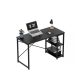 Íróasztal , bal és jobb oldalú kivitel, két polccal, 120 x 52 x 75 см, fekete
