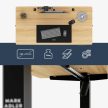 Állítható magasságú elektromos íróasztal 140 x 70 cm craft