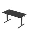 Íróasztal, állítható magassággal memória funkcióval, kábelrendező 140 X 70 cm, fekete