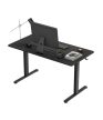 Íróasztal, állítható magassággal memória funkcióval, kábelrendező 140 X 70 cm, fekete