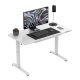  Állítható magasságú íróasztal, 120 x 60 cm, fejhallgatótartóval, üveglappal fehér