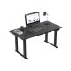 Állítható íróasztal, magasságállítás, 160 cm x 80 cm x 119 cm két motor, fekete
