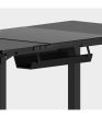 Állítható íróasztal, magasságállítás, 160 cm x 80 cm x 119 cm két motor, fekete