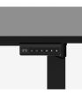 Állítható íróasztal, magasságállítás, 160 cm x 80 cm x 119 cm két motor, fekete