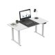 Állitható íróasztal, magasságállítás, két motor, 160 cm x 80 cm x 119 cm, fehér